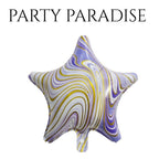 Foil Star Marble Balloons 18" 1 PCS