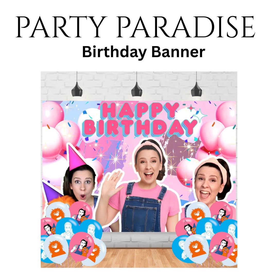 English Techer Happy Birthday Banner 5' x 3" ft for Birthdays Main image