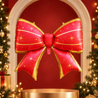 Christmas Sparkle Bow in Red and Gold for Christmas Party Photoshoot