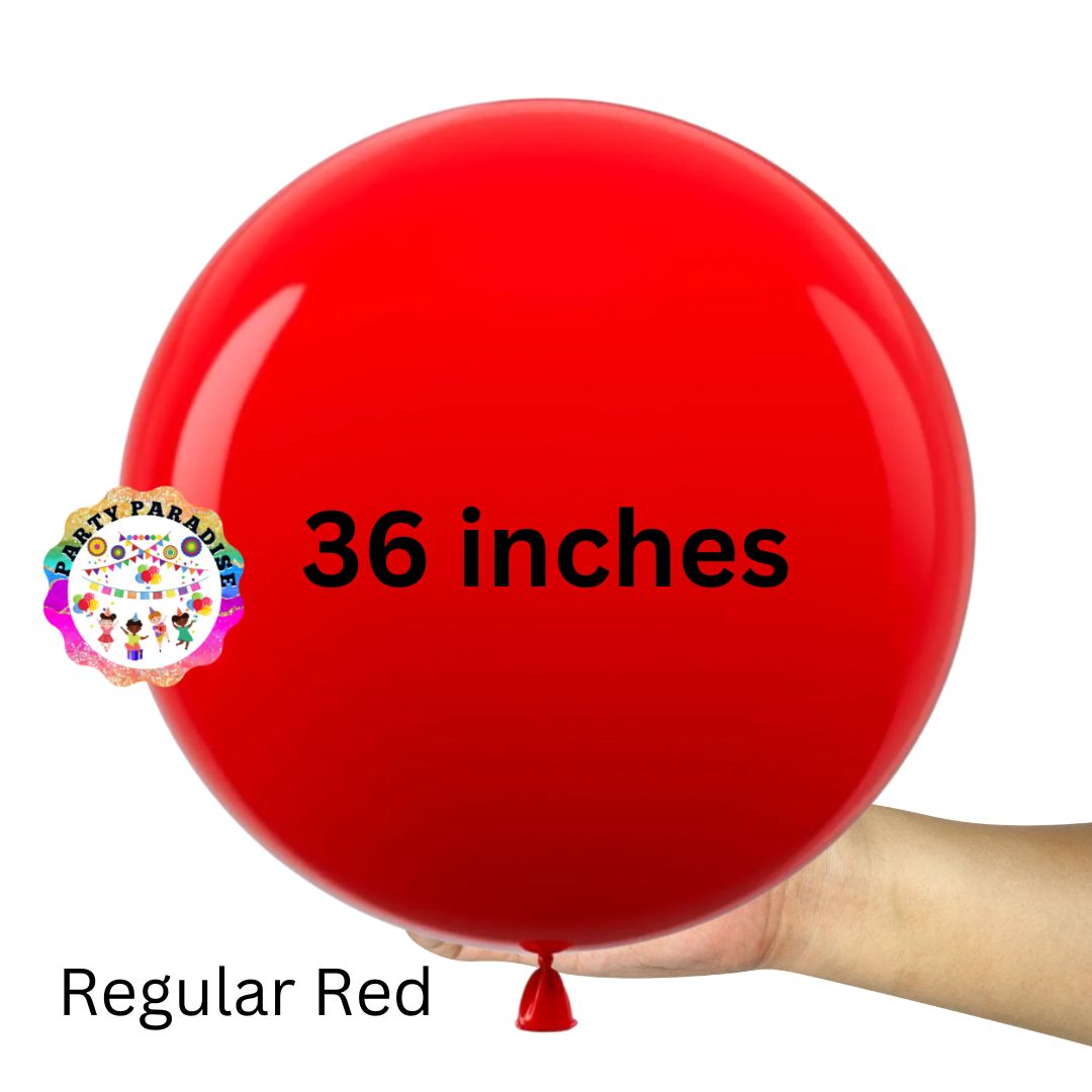 Red Balloon 36 inches for birthdays, events, office parties and Christmas, Valentines, Independence Day Main image