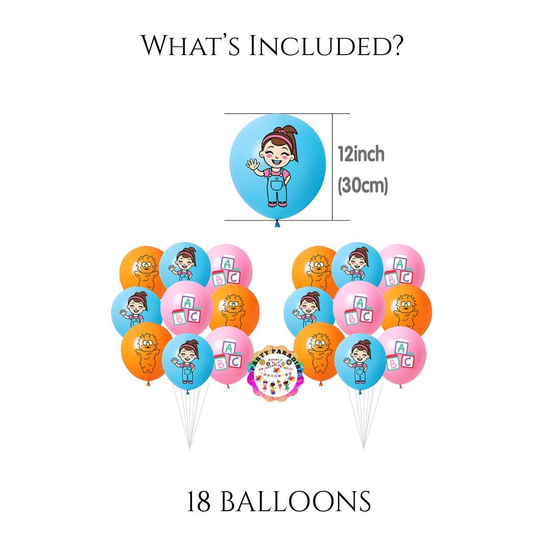 41pcs Cartoon Tracher Birthday Party Decoration for Kids Birthday including Banner, Cake topper, Balloons Cupcake Toppers