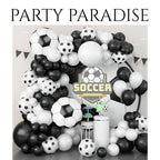 94PC Soccer Ballon Arch Kit for Birthdays, Parties, World Cup, end of Season Celebration
