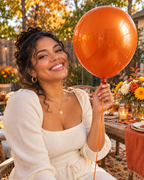 Chrome ICE double layer in Orange, Chrome Latex Helium Balloons for Graduation Garland Arch Kit Corporate Event Wedding Birthday Baby Shower Party Decorations in two sizes 10"/12"