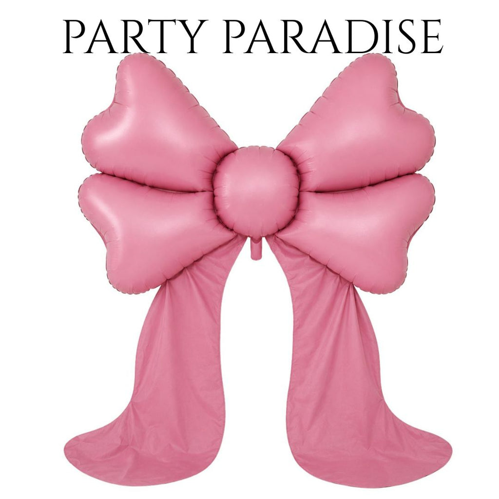 Pink Oversized Bow Balloon for Princess Birthday Parties