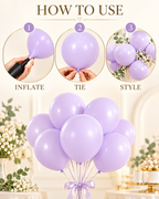Pastel Balloon 12 inches "Purple"