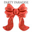 Red and Gold Oversized Bow for Birthdays and party