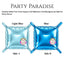 Double-Sided Two-Tone Square Foil Balloons Grid Background Wall for Party 19inch Squares, 25PCS
