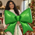 Green Bow Balloon perfect for Christmas Holiday party and photoshoot
