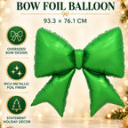 Green Bow Balloon perfect for Christmas Holiday party and photoshoot