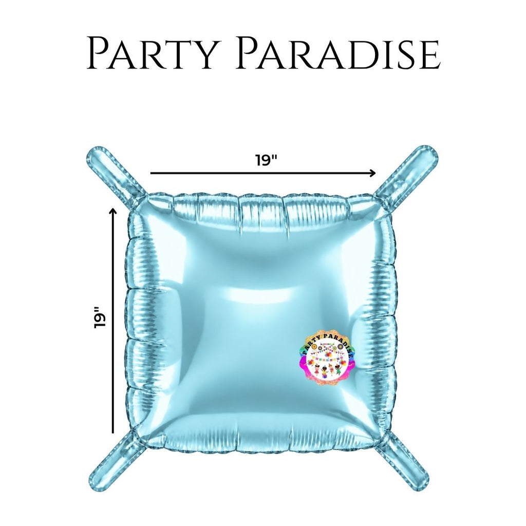Double-Sided Two-Tone Square Foil Balloons Grid Background Wall for Party 19inch Squares, 25PCS