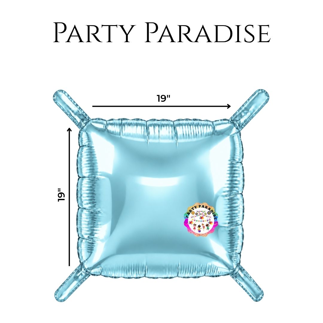 Double-Sided Two-Tone Square Foil Balloons Grid Background Wall for Party 19inch Squares, 25PCS
