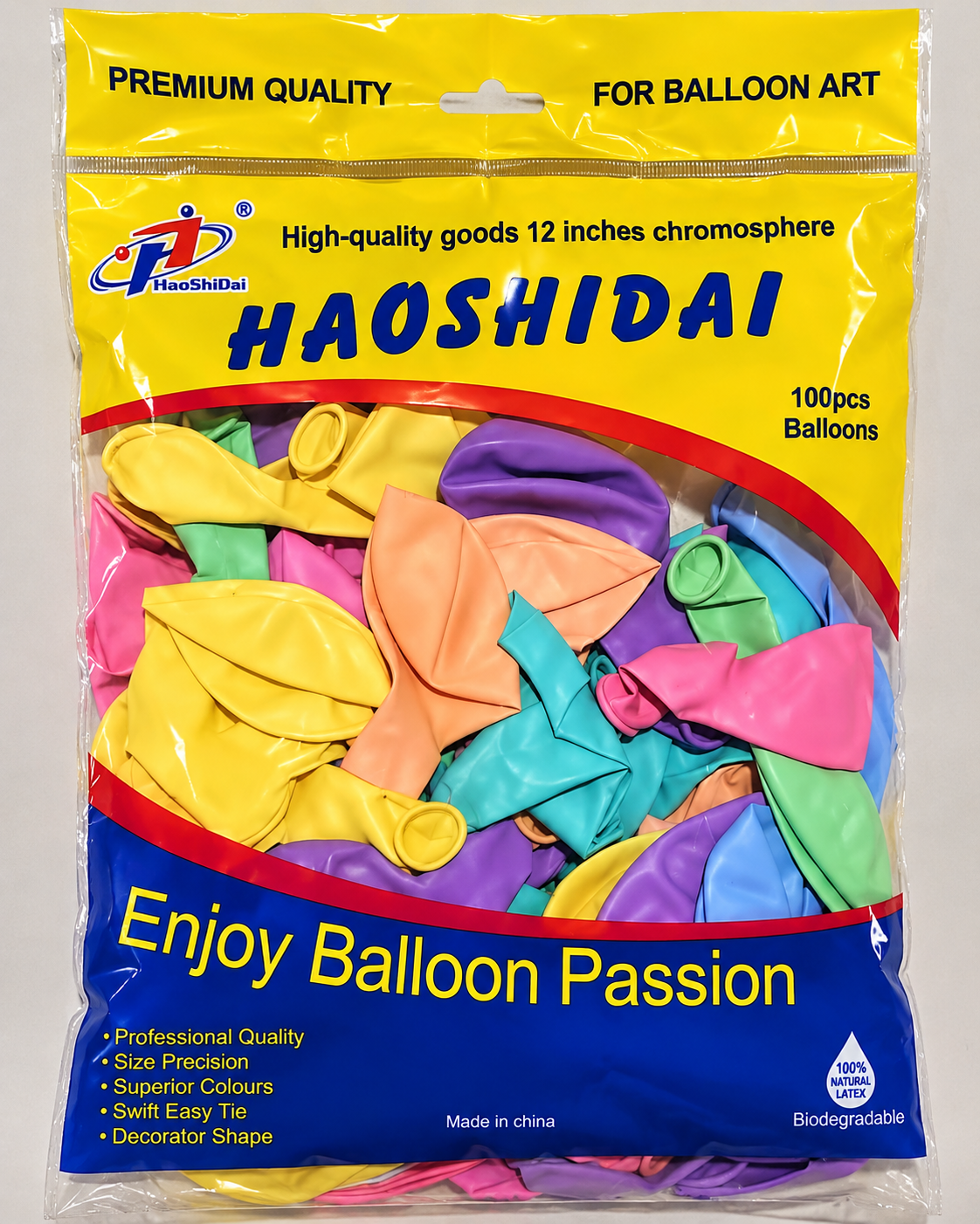 Pastel Balloons 12in Mixed MultiColor 100ct