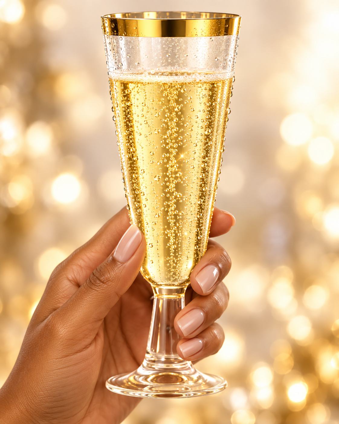 Disposable Transparent Detachable Colorful Elegant Party Wedding Bar Event Cocktail Champagne Plastic Cup 20CT Main image