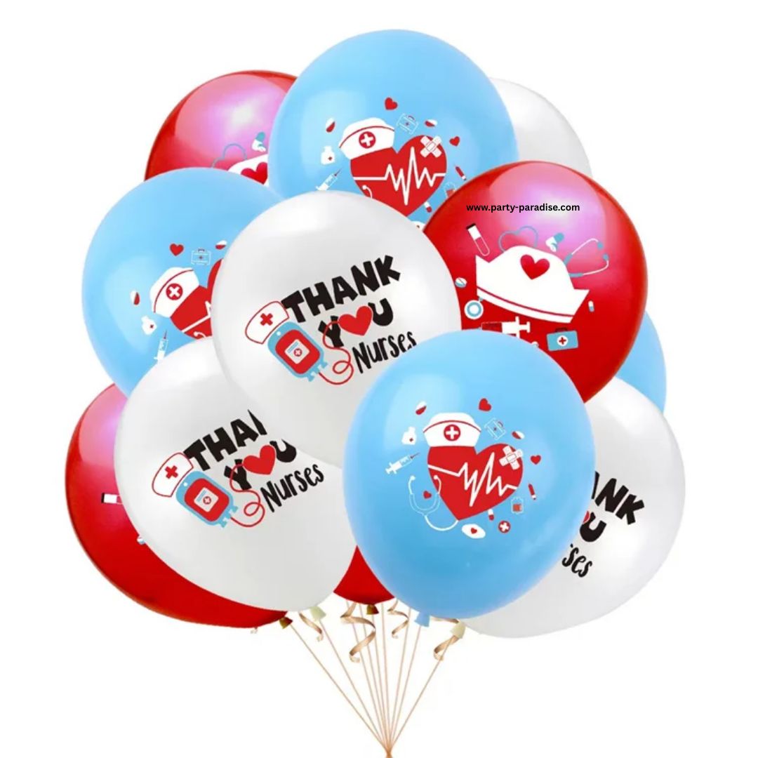 Healthcare themed Balloons Bouquets 12 pcs Secondary image