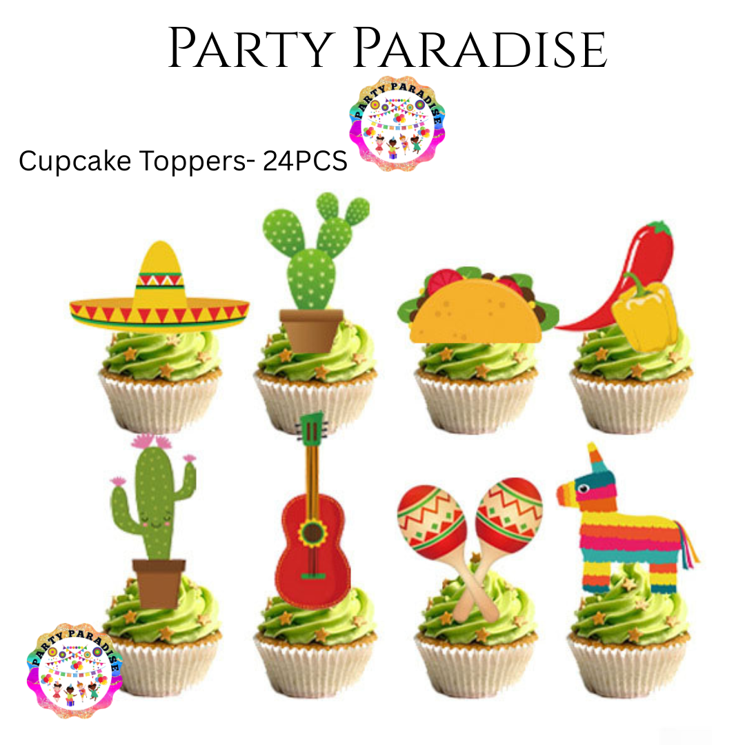 Cinco de Mayo Tableware Set Party Kit 135pcs for Birthdays Mexican Carnival Fiesta Festival