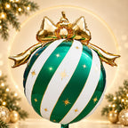 Green, White Christmas Ornaments Balloon for Holiday Pary, Photoshoots