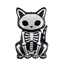 Skeleton Cat Halloween Balloon Size 33.1 inches in Height and 20.9 inches in width