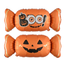 Halloween Candy Orange inflatable Balloon 16.5 inches high and 37 inches wide