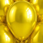 Chrome ICE double layer in Yellow, Chrome Latex Helium Balloons for Graduation Garland Arch Kit Corporate Event Wedding Birthday Baby Shower Party Decorations in two sizes 10"/12"