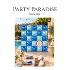 Double-Sided Two-Tone Square Foil Balloons Grid Background Wall for Party 19inch Squares, 25PCS