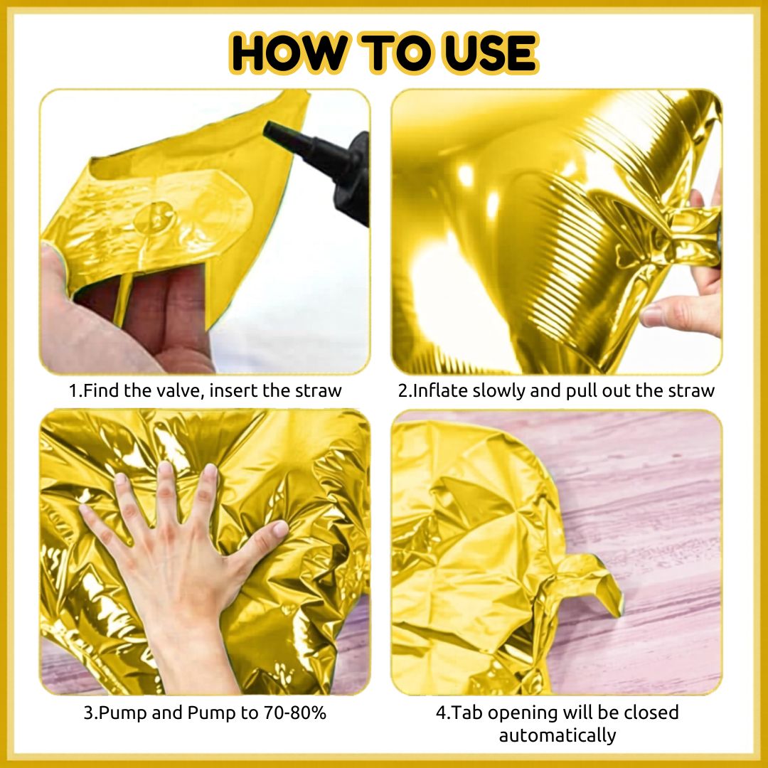 Gold Black Square Foil Balloon Wall, 25Pcs Double Sided Balloon Backdrop Helium Balloons Tunnel Arch Garland Kit for 2026 New Year Eve Graduation Birthday Anniversary Party Decoration
