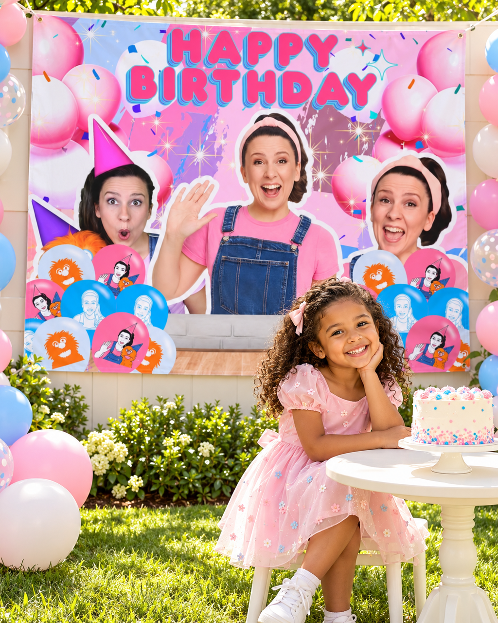 English Teacher Happy Birthday Banner 5' x 3' for Birthdays Party Kids Celebration