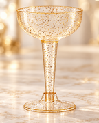 Gold Glitter Coupe drinkware for cocktails wedding party 20PCS