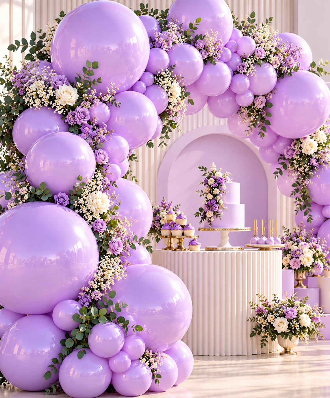 Metallic Balloon 12inches 100ct in Purple Secondary image