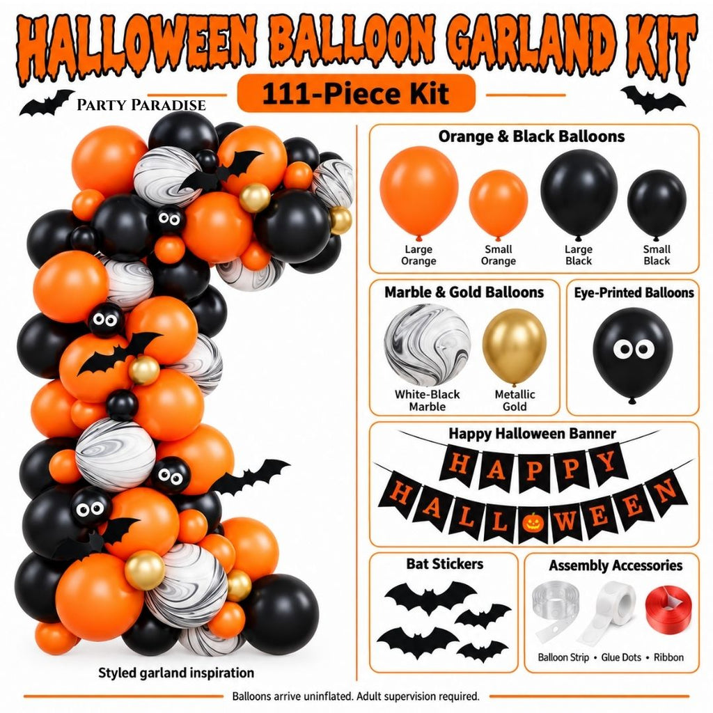 Boo-tiful Night Ultimate Complete Party Kit for festive Halloween Parties