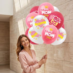 Mother's Day Balloons, 12 Inch Mom Latex Balloons, Best Mom Ever Printed Decorations for Mother's Theme Party Supplies and Arch Decorations