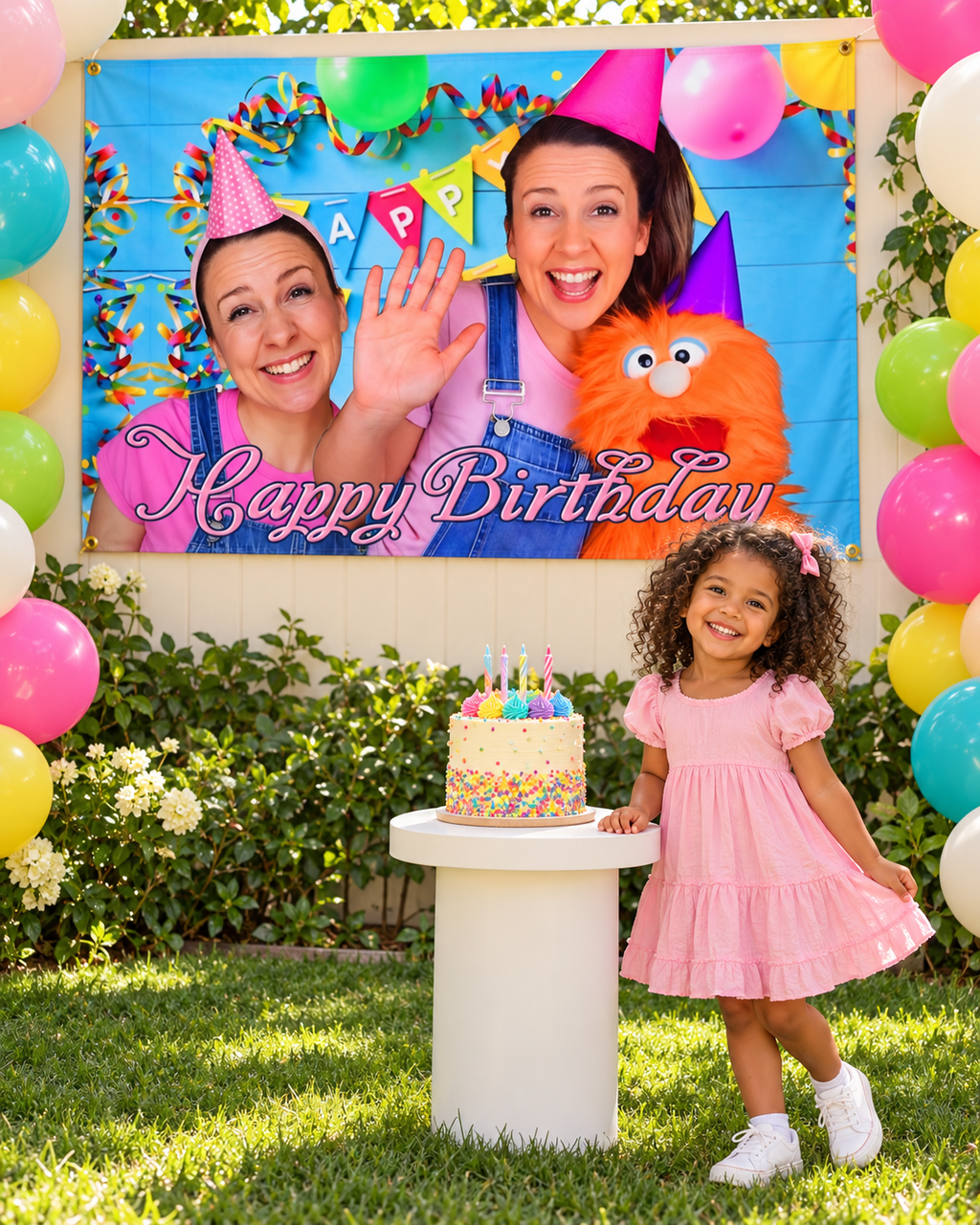 English teacher birthday banner 5'x3' for Birthday Parties style no. 2