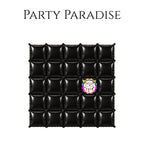 Double-Sided Two-Tone Square Foil Balloons Grid Background Wall for Party 19inch Squares, 25PCS