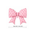 Bow Balloons 38 Inch Bow Foil Mylar Balloons Light Pink with pink hearts, Coquette Balloon for Girl Birthday Gender Reveal Baby Shower Wedding Decorations