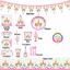 Unicorn Themed Party Set 136 pcs