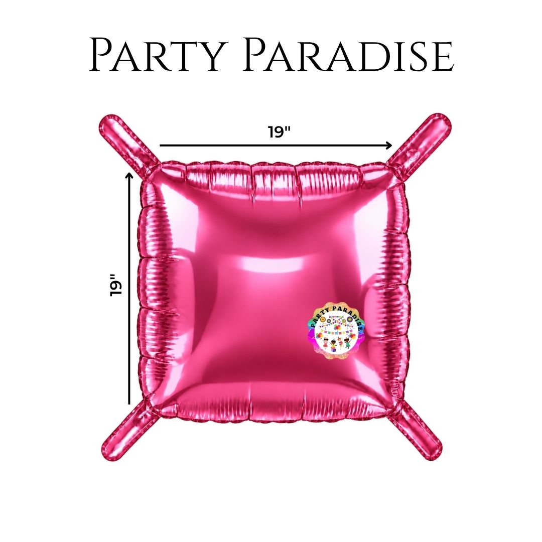 Double-Sided Two-Tone Square Foil Balloons Grid Background Wall for Party 19inch Squares, 25PCS