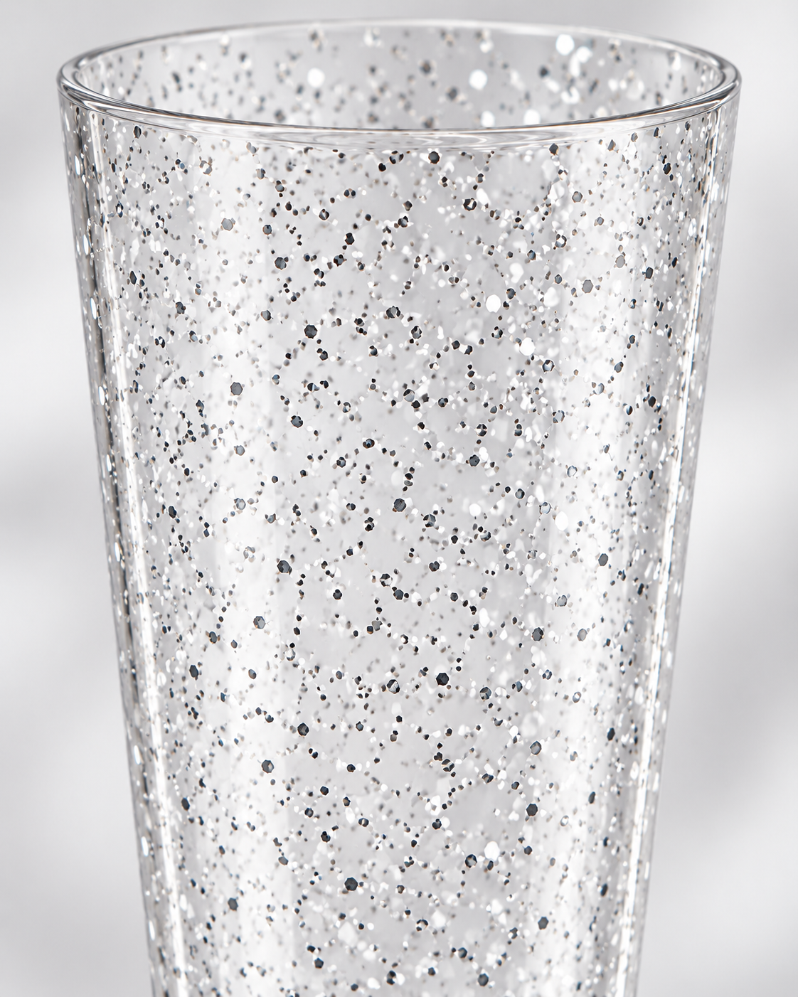 Silver Glitter Flutes 20 Pack Disposable Glasses 5oz Clear Plastic Mimosa Glasses Wedding Cocktail Cups Bulk for New Years Eve Party Supplies Engagement Birthday Decorations Secondary image