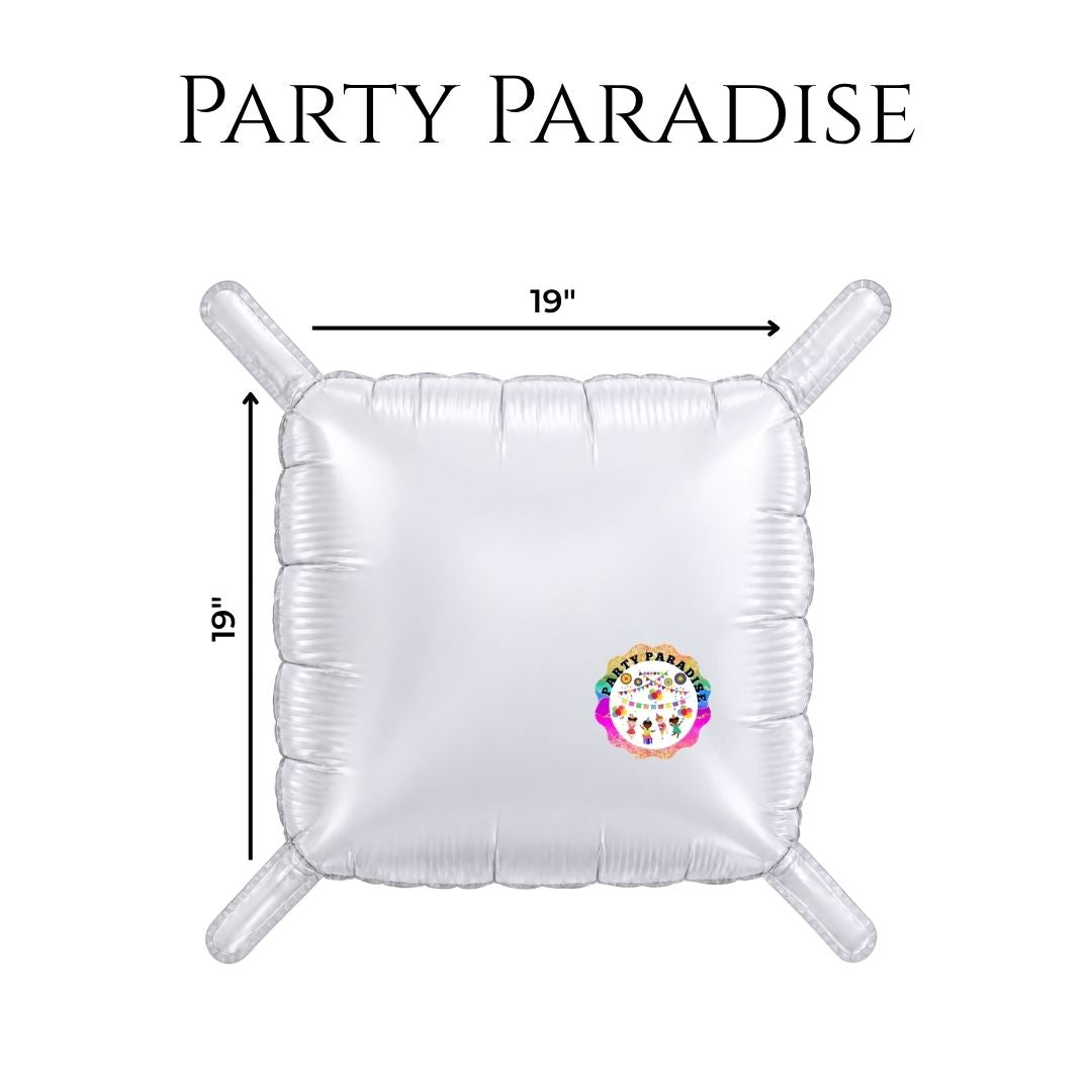 Double-Sided Two-Tone Square Foil Balloons Grid Background Wall for Party 19inch Squares, 25PCS Secondary image