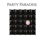 Double-Sided Two-Tone Square Foil Balloons Grid Background Wall for Party 19inch Squares, 25PCS