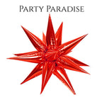 Foil 4D Star Balloons 22inches Starburst Explosion for Parties weddings Holiday