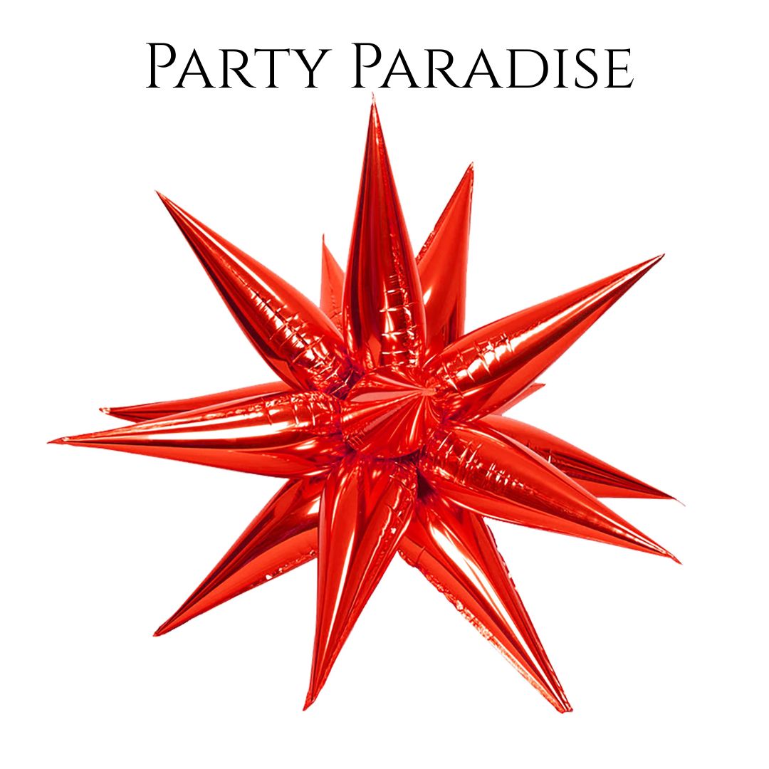 Foil 4D Star Balloons 22inches Starburst Explosion for Parties weddings Holiday