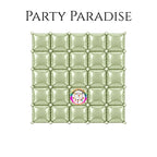 Double-Sided Two-Tone Square Foil Balloons Grid Background Wall for Party 19inch Squares, 25PCS