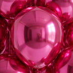 Chrome ICE double layer in Precious Red, Chrome Latex Helium Balloons for Graduation Garland Arch Kit Corporate Event Wedding Birthday Baby Shower Party Decorations in two sizes 10"/12"