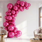 Chrome ICE double layer in Precious Red, Chrome Latex Helium Balloons for Graduation Garland Arch Kit Corporate Event Wedding Birthday Baby Shower Party Decorations in two sizes 10"/12"