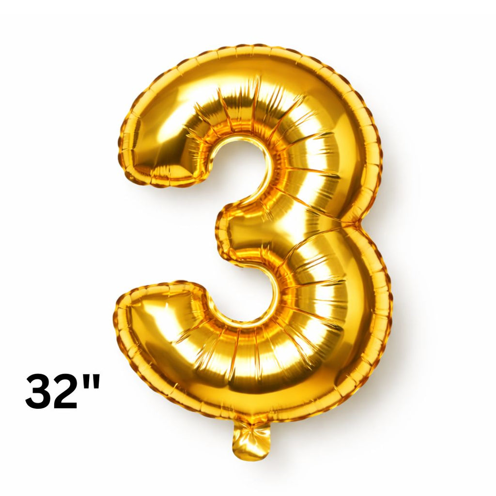 32 Inch Gold Number Balloons Foil Ballon Digital Birthday Party Decoration Supplies Gold Number Balloons 0-9