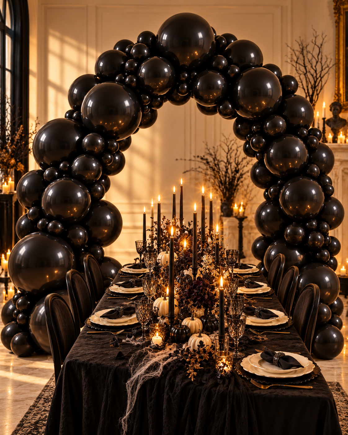 Regular Matte Balloons 12inches "Black" 100ct For Birthdays Weddings Corporate Evens Holidays Secondary image