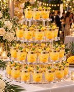 Gold Rimmed Transparent Plastic Cup Single Wall Disposable Champagne Glass 9 oz for Party Wedding 20 PCS