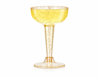 Gold Glitter Coupe drinkware for cocktails wedding party 20PCS