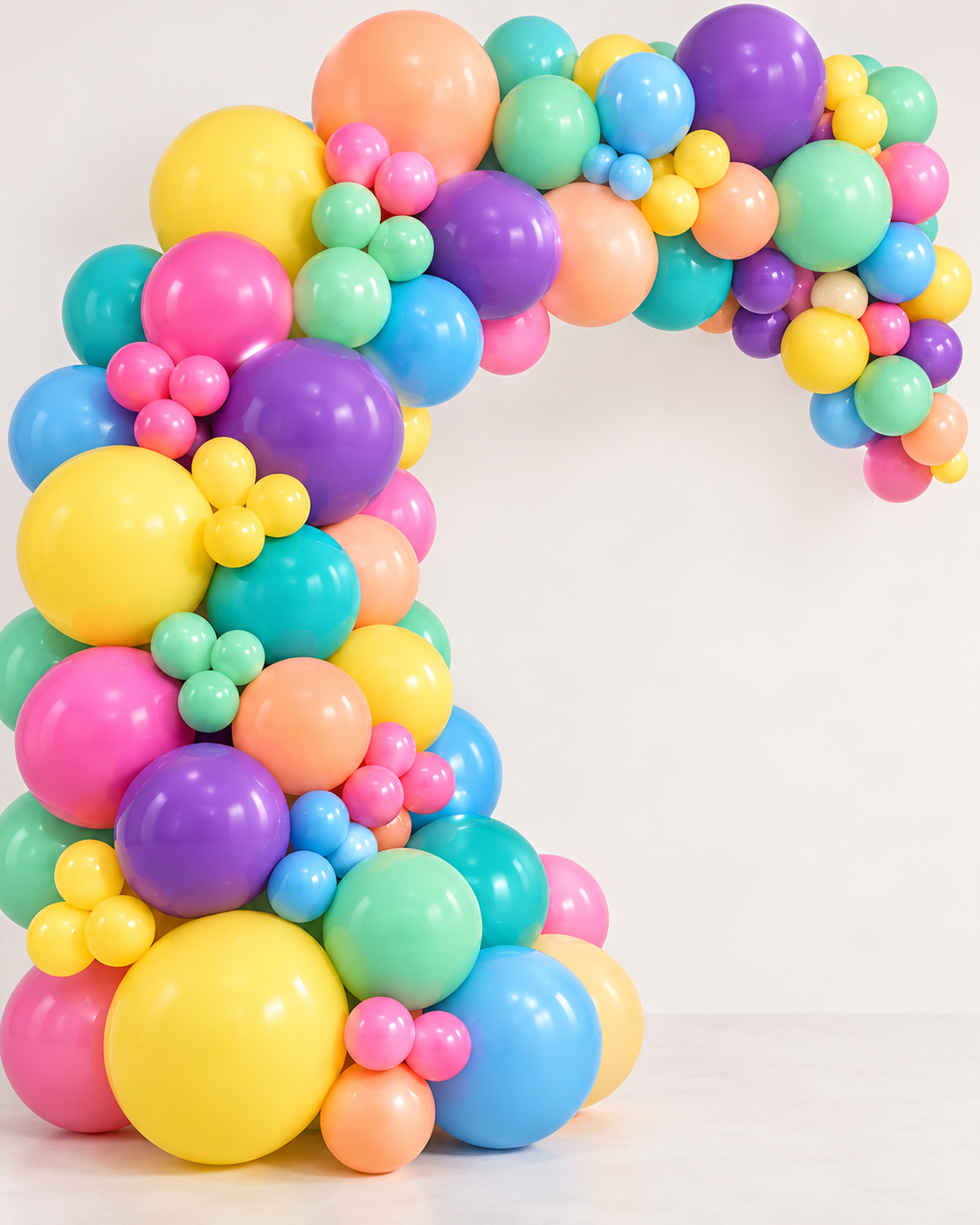 Pastel Balloons 12in Mixed MultiColor 100ct