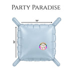 Double-Sided Two-Tone Square Foil Balloons Grid Background Wall for Party 19inch Squares, 25PCS