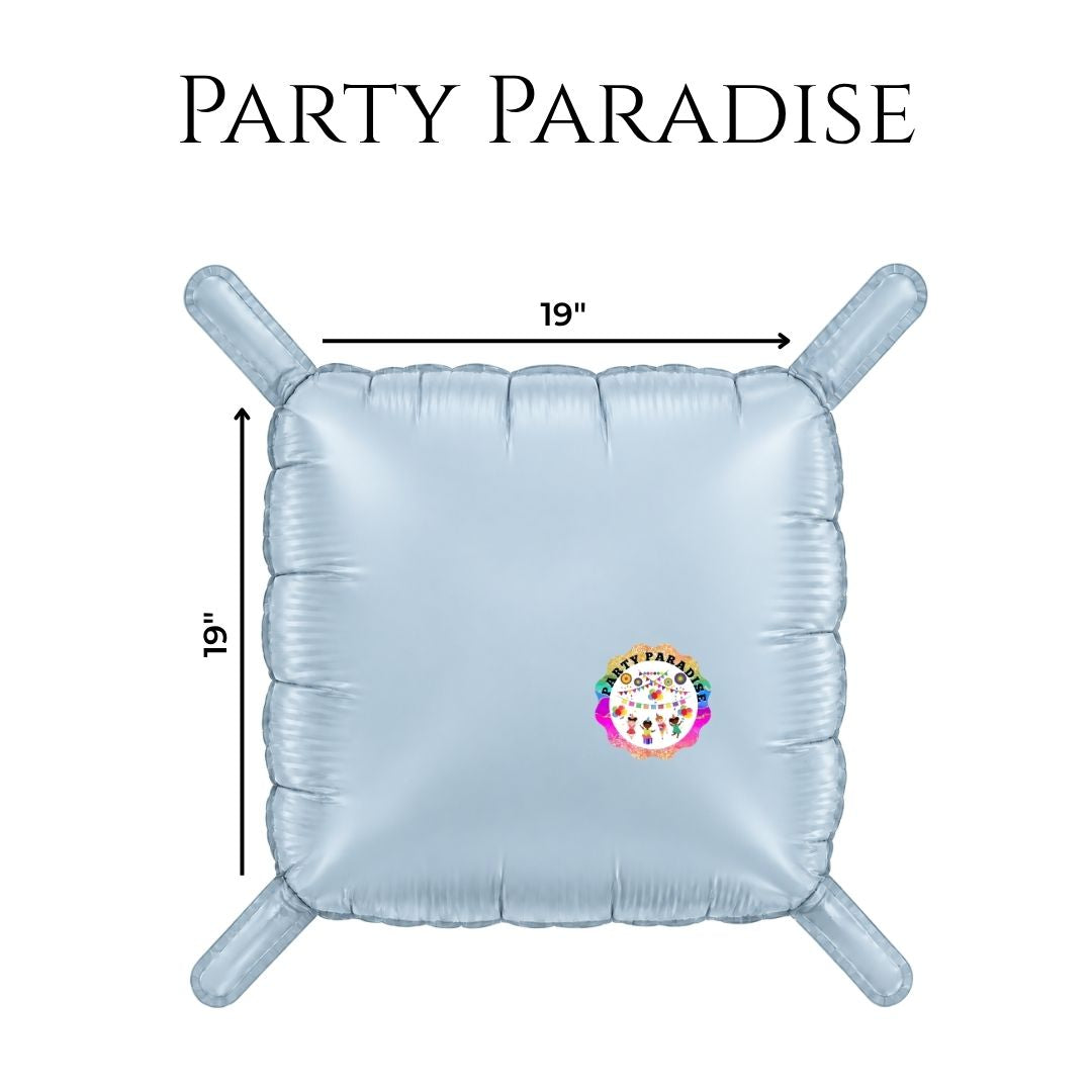 Double-Sided Two-Tone Square Foil Balloons Grid Background Wall for Party 19inch Squares, 25PCS